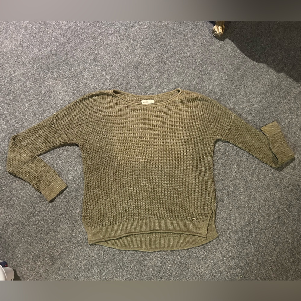 Hollister Olive Knit Women's Sweater